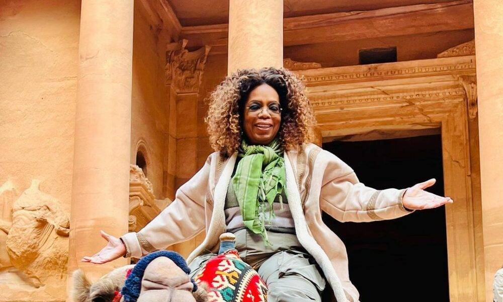 this image shows Oprah Winfrey in Marrakech 2024